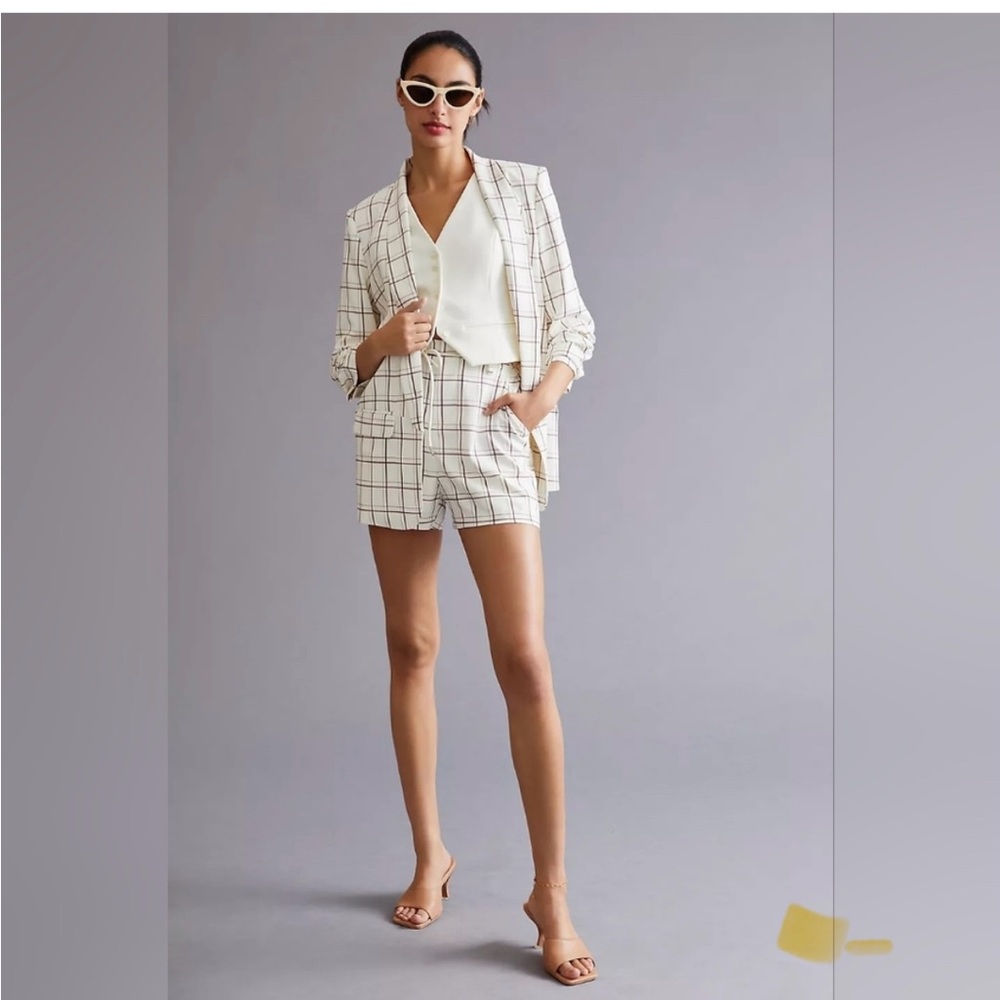 Anthropologie Cream Apparel Set
Blazer and shorts